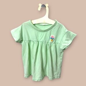 3/$25 TOPVALU Japan Import Toddler T-Shirt 80cm Green | Soft Poly-Cotton